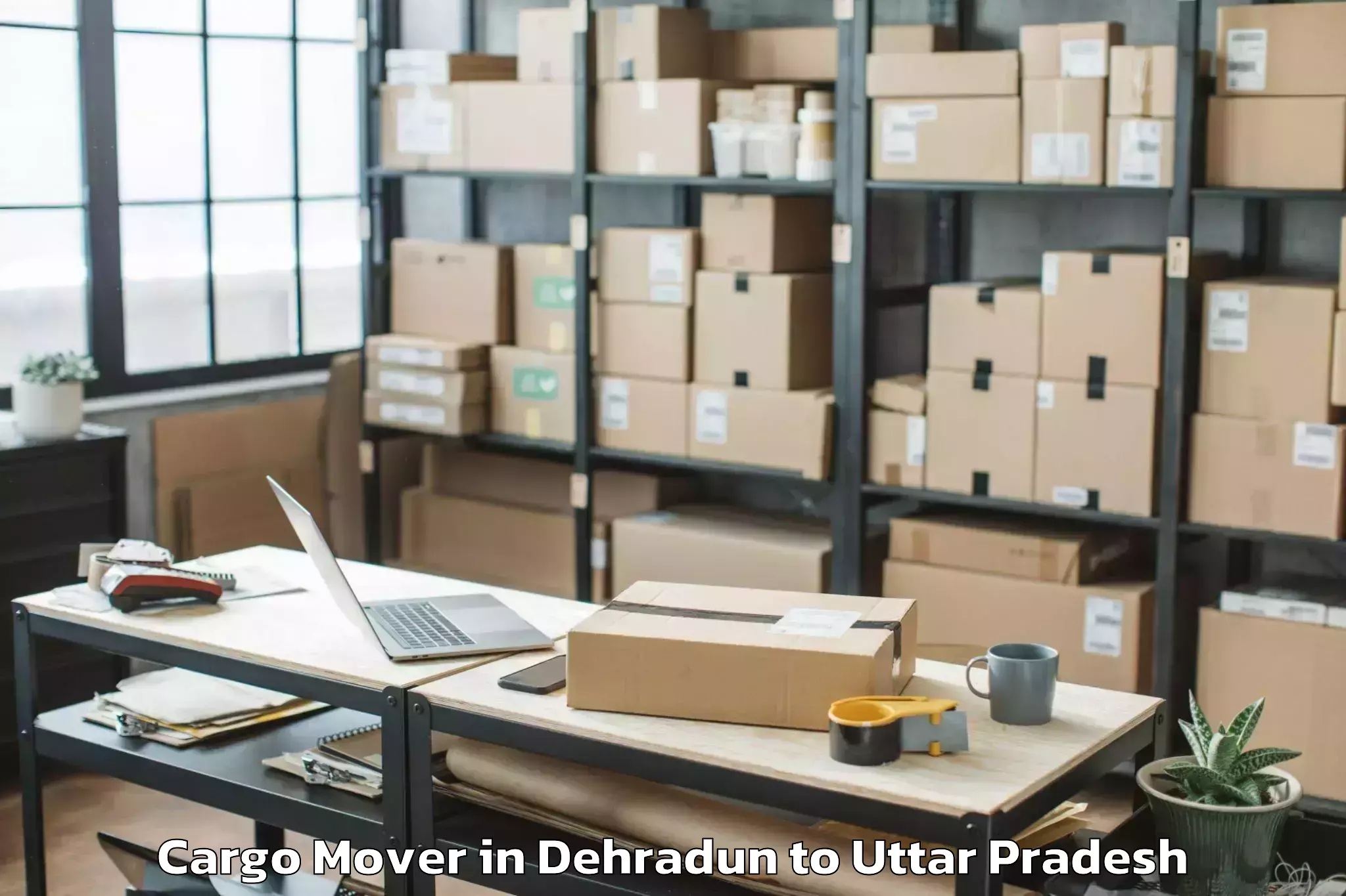 Book Dehradun to Chillupar Cargo Mover Online